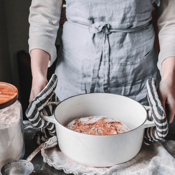 Karen haar zelfgebakken Dutch Oven brood met pure Light confituur