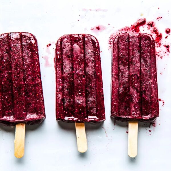 Bosbessen-Limoen Ice Pops